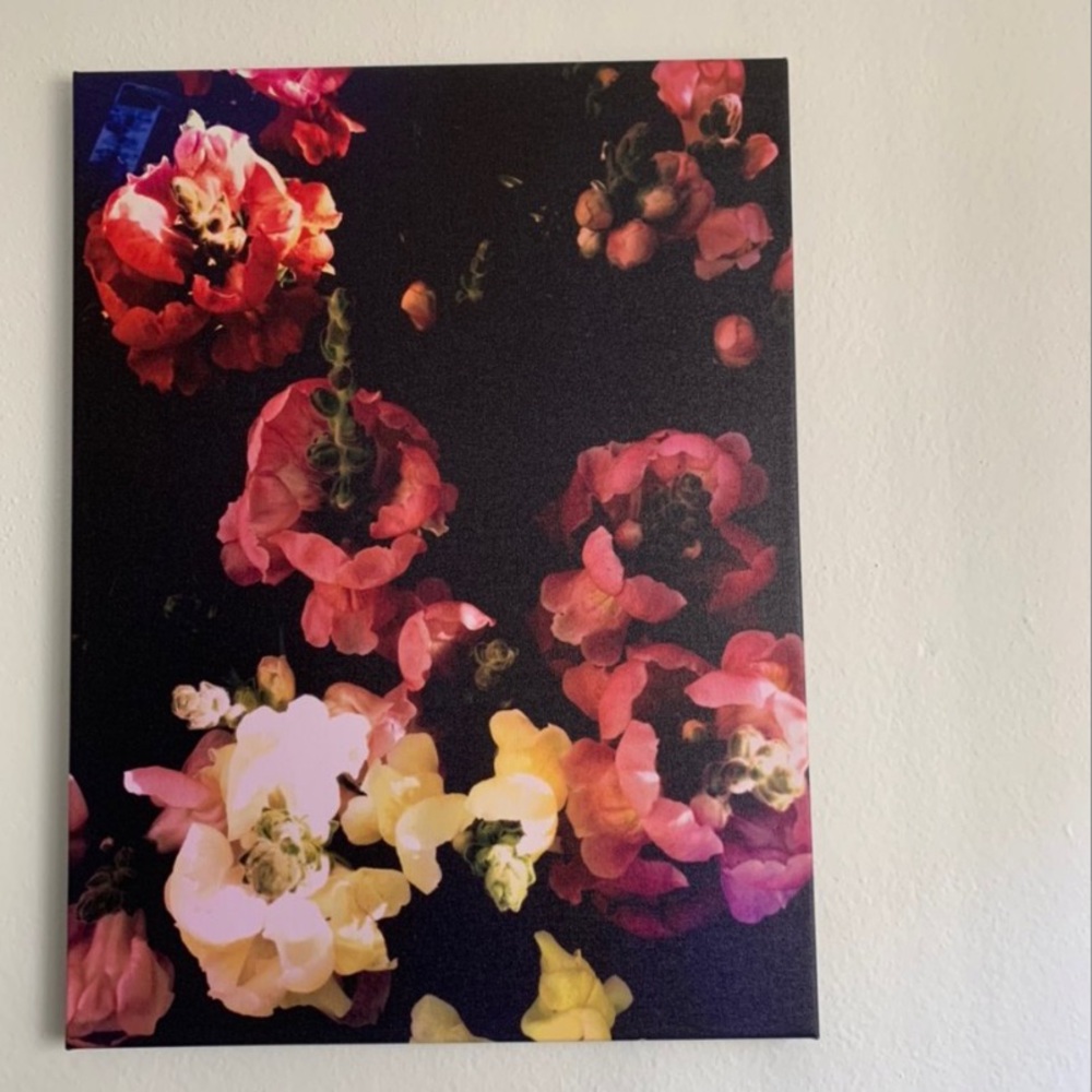 Floral Photograph Print on Canvas